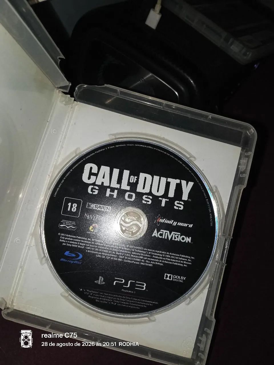 Jogo cod ghosts PS3 