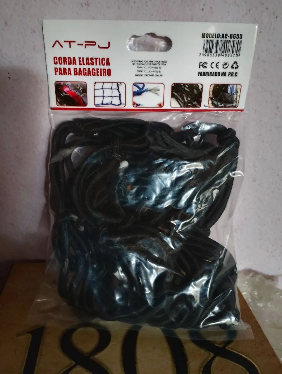Corda Elástica para Bagageiro - 40x40 cm