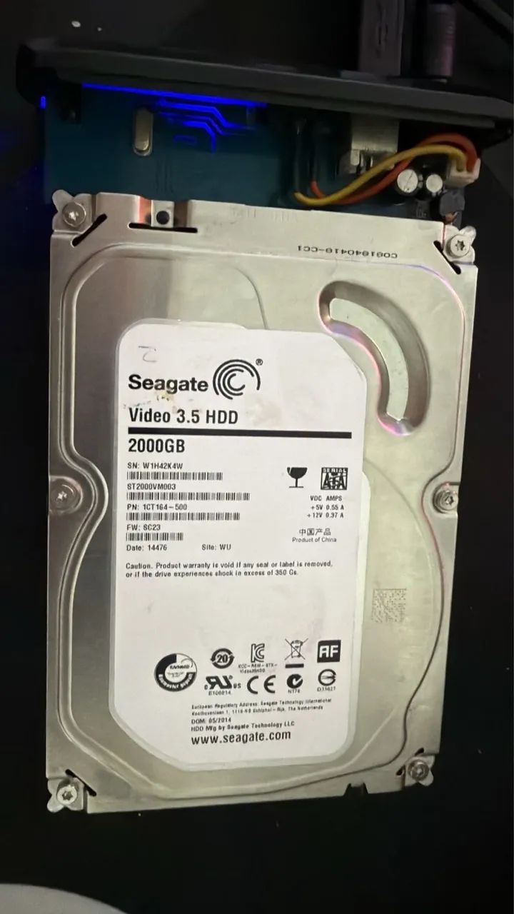 HDD 2TB VÍDEO428513461860444160