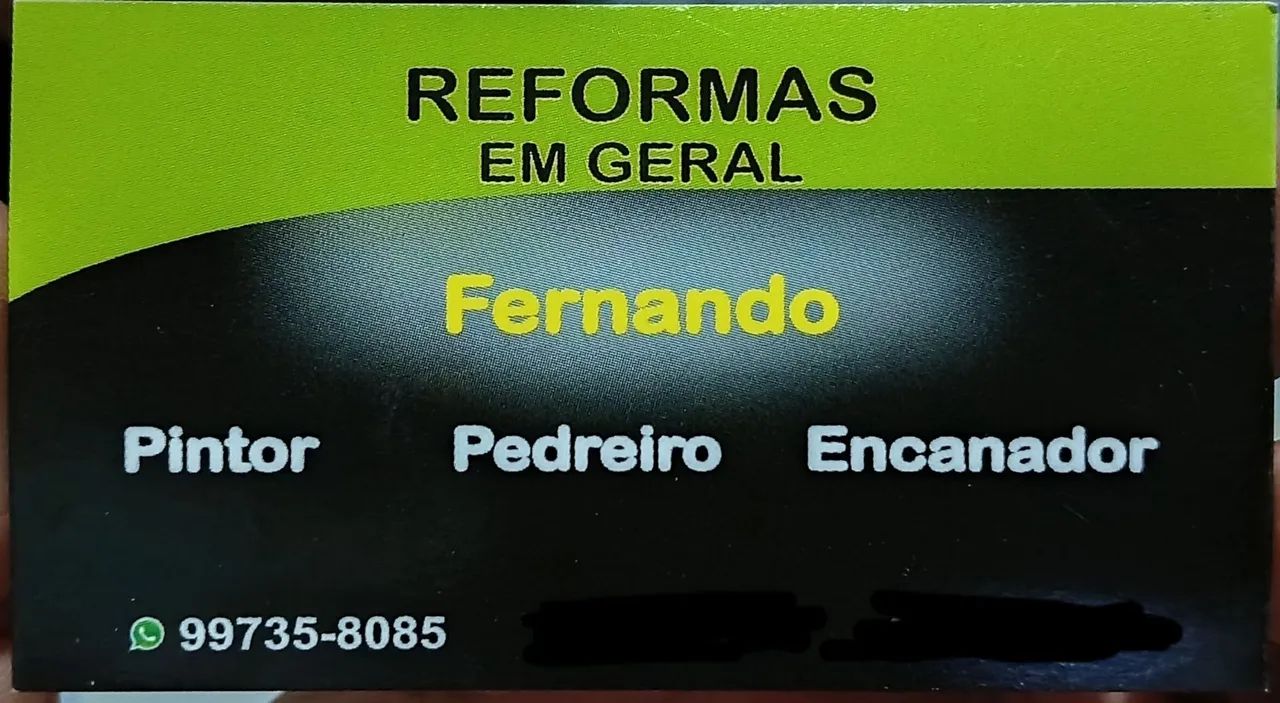Pedreiro Encanador e Eletricista - Fernando
