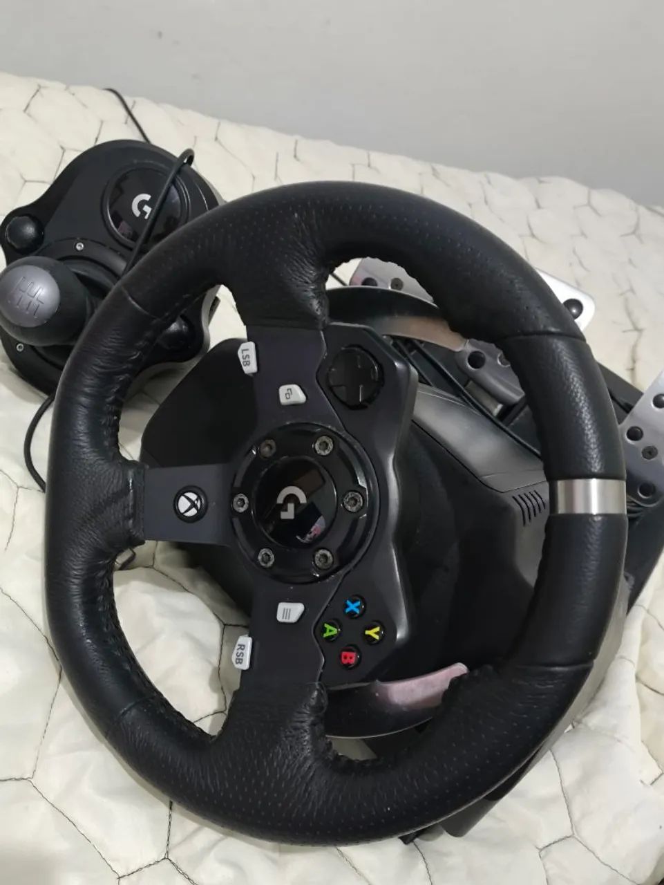 Volante Logitech g920 com câmbio  - Foto 5