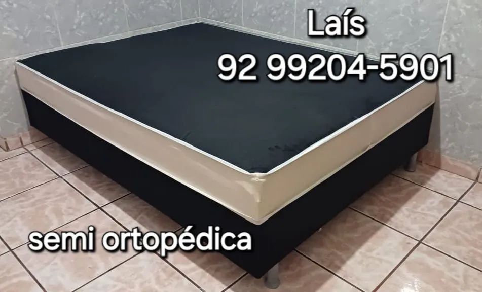 Cama Box de casal preta à pronta entrega 1010