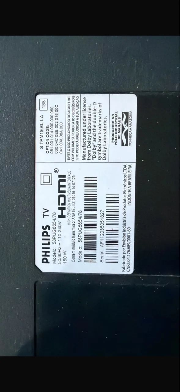 Televisão Philips 58p  - Foto 2