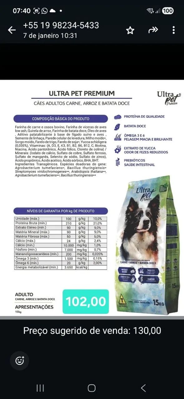 Ração para cachorro 