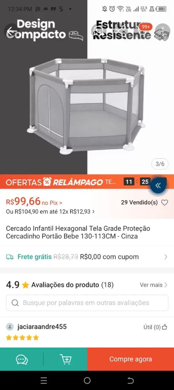 Berço cercadinho  - Foto 2