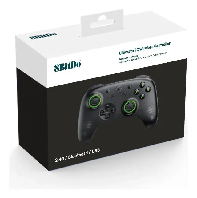 Controle 8bitdo Ultimate 2c Sem Fio 2.4g Bluetooth - PC Windows Android - Anti drift - Foto 4