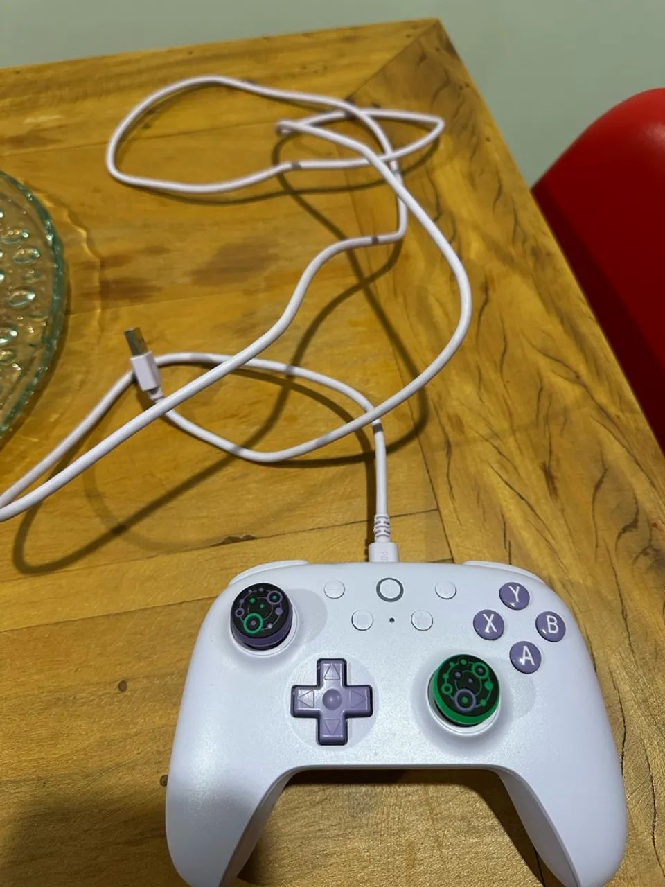 Controle 8BitDo Ultimate 2C Wired Roxo - PC / Android - Hall Effect