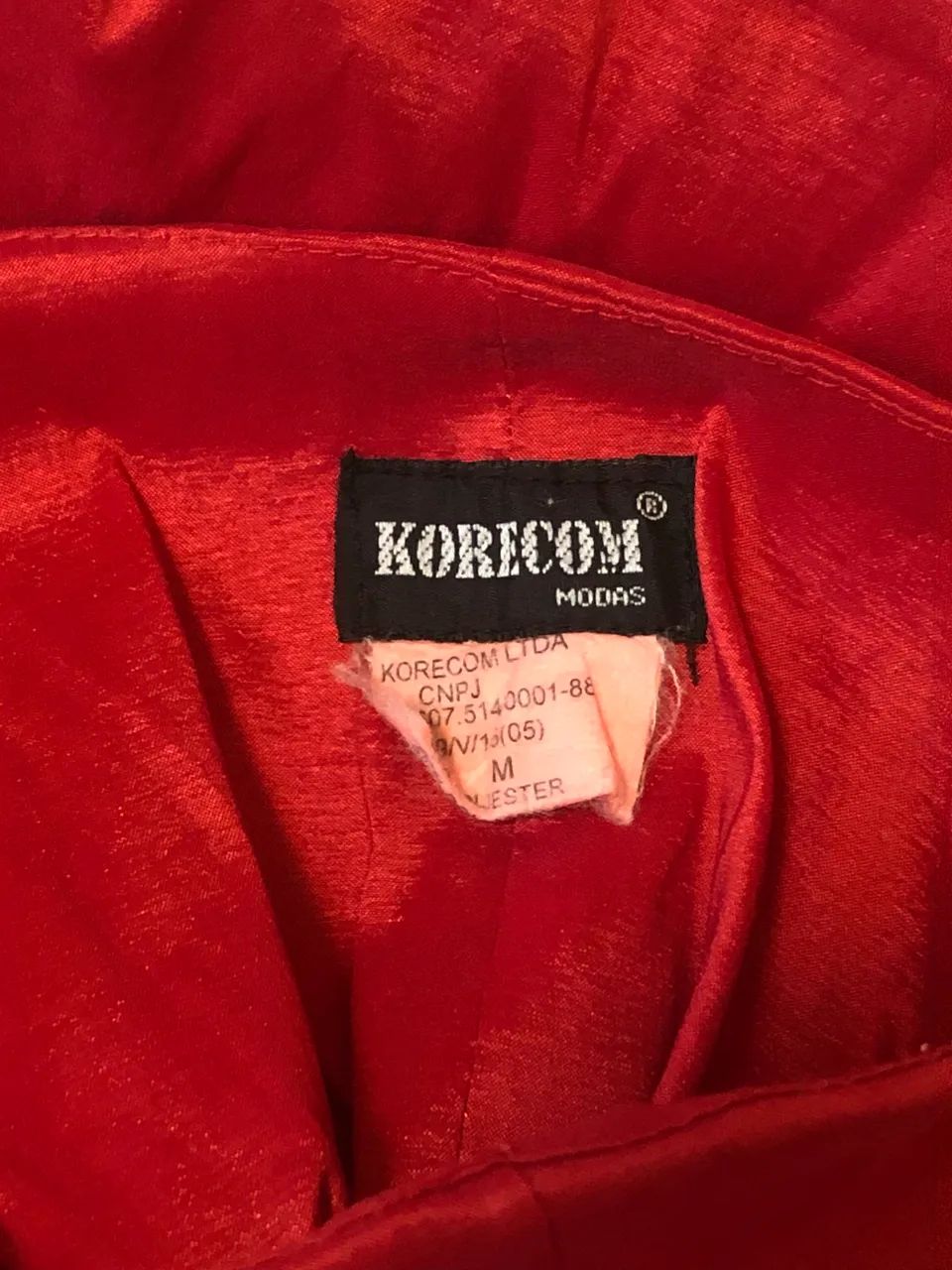 Vestido vermelho tomara que caia