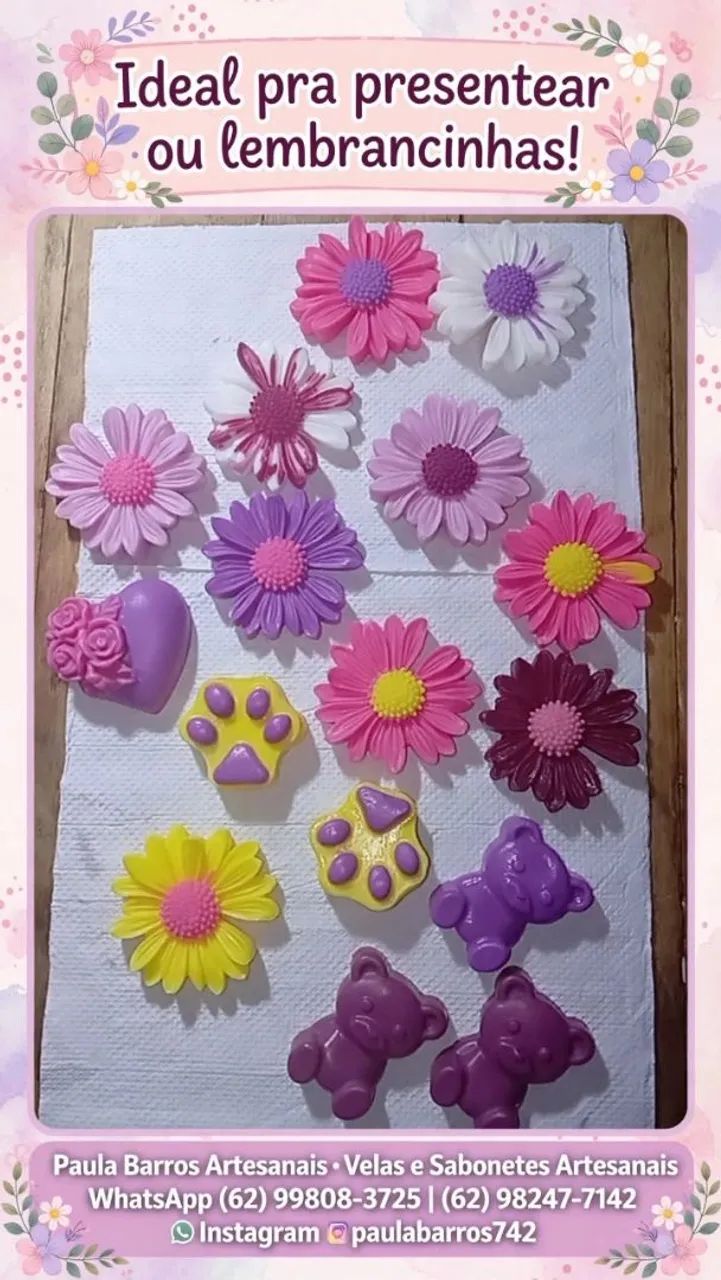 Velas e sabonetes artesanais 