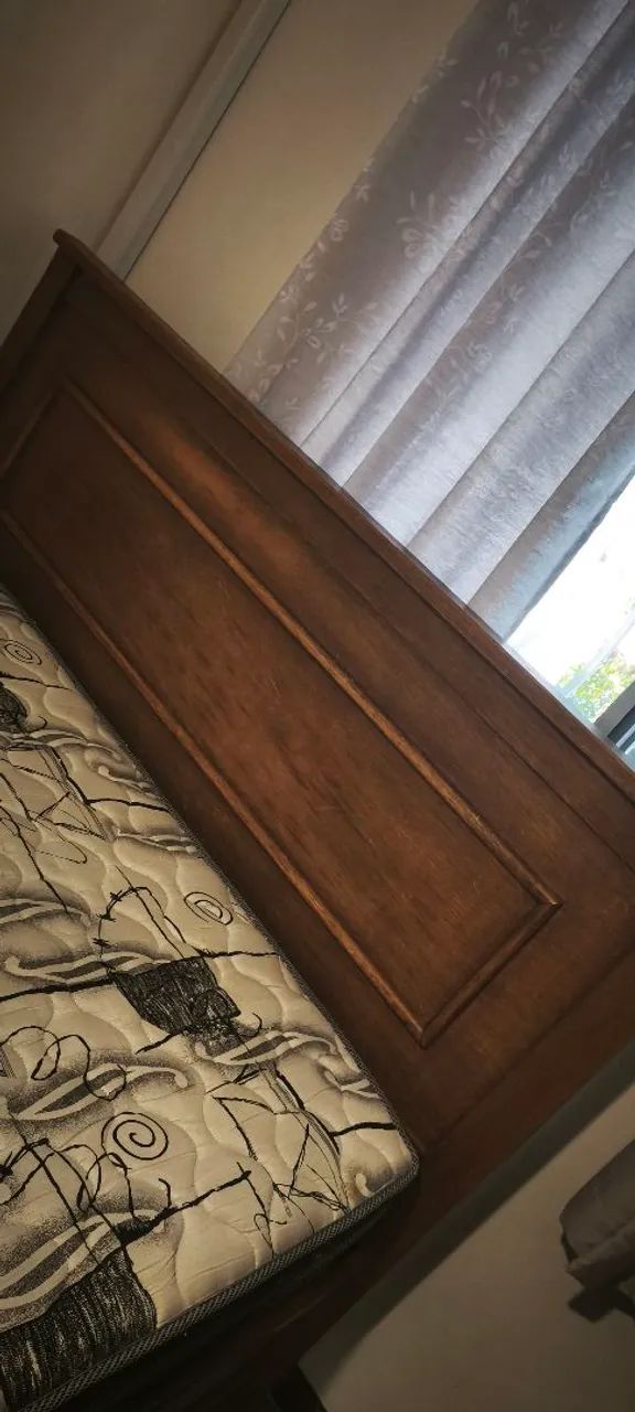 Queen-Size Wooden Bed