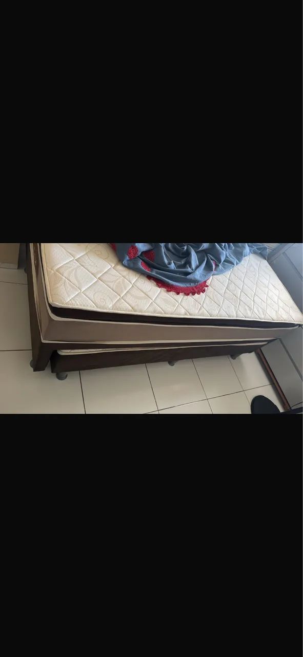 Cama box solteiro 2 em 1