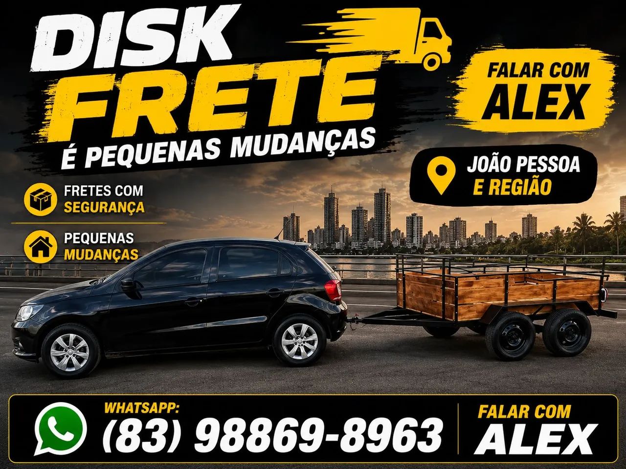 Fretes e pequenas mudanças 