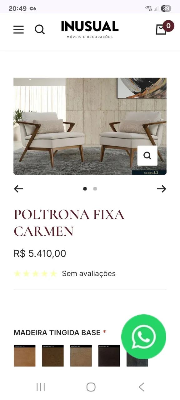 Duas poltronas Carmen  - Foto 5