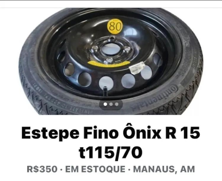 Roda estepe fino ônix 