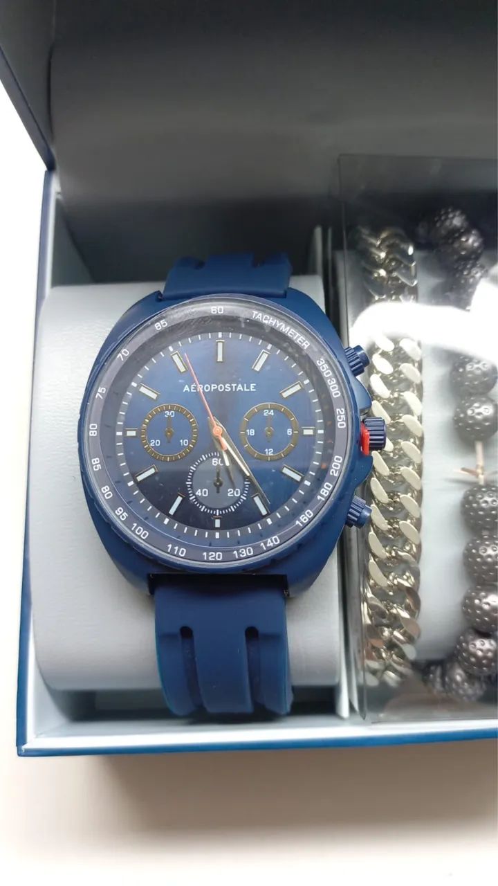 Relógio Aeropostale Original  + Kit pulseiras (Novo) - Foto 3