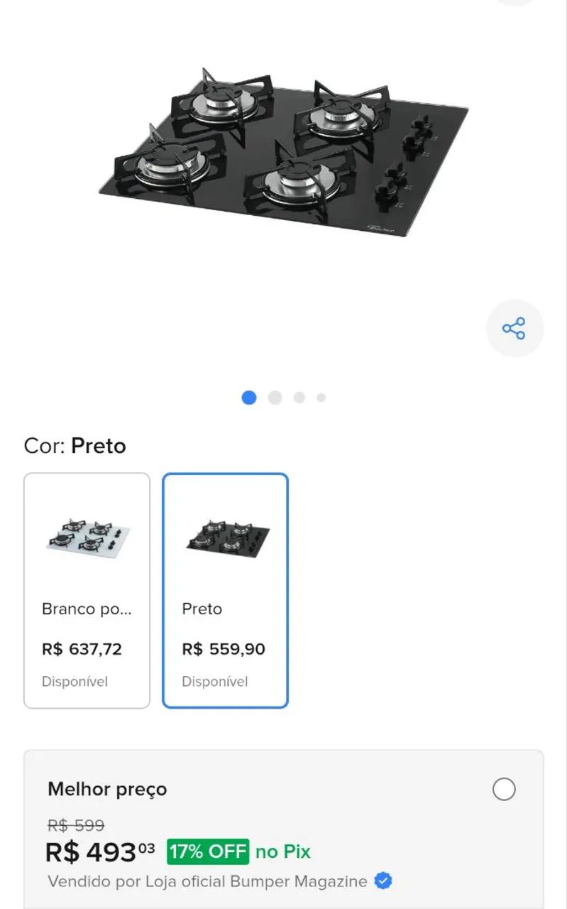 Fogão Cooktop  - Foto 3