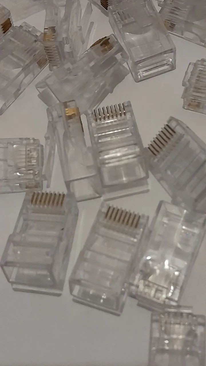 Pacote de Conectores RJ45 180 Conectores  - Foto 2
