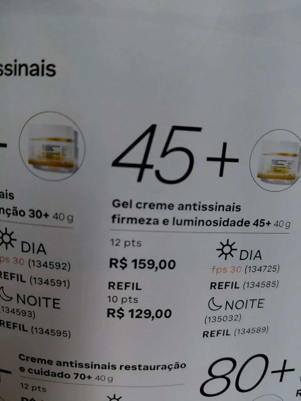 Creme antissinais 45+ Refil Natura - Foto 3
