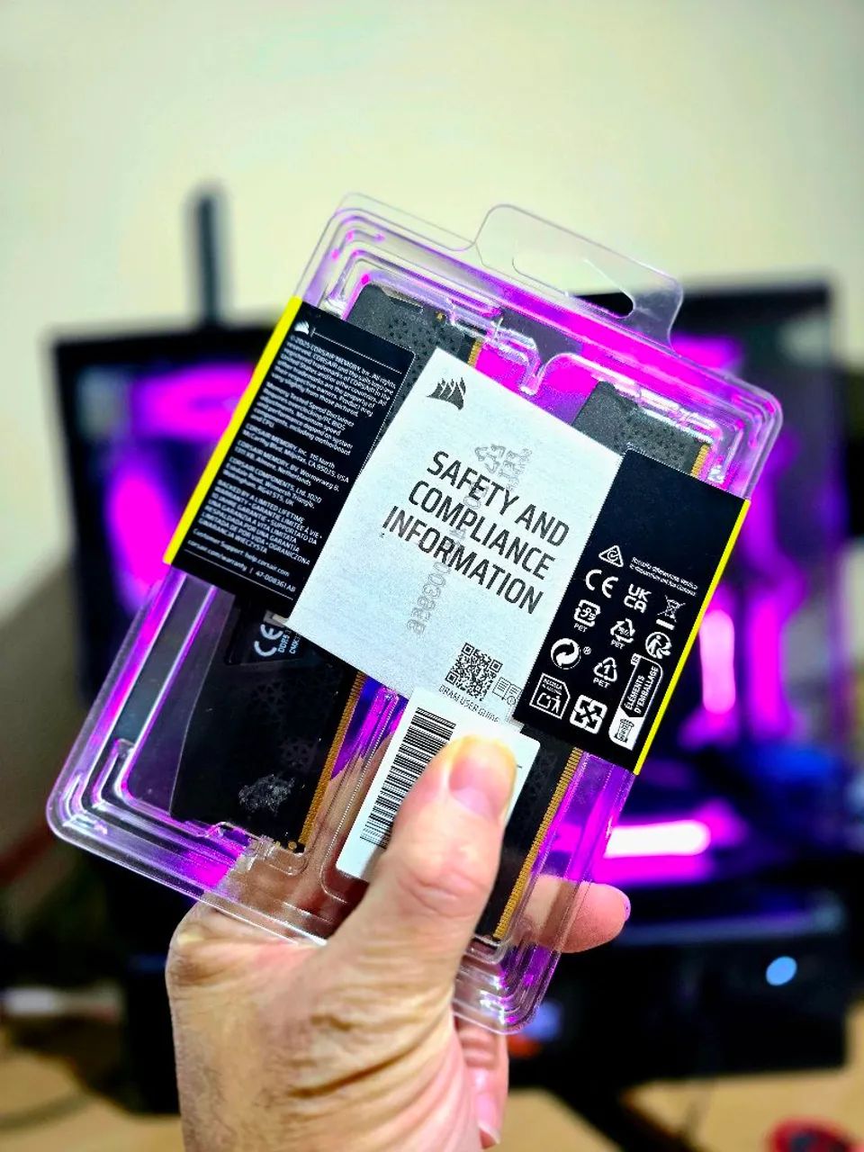 Memoria ddr5 32gb 5600Hz Corsair Lacrado novo  - Foto 2