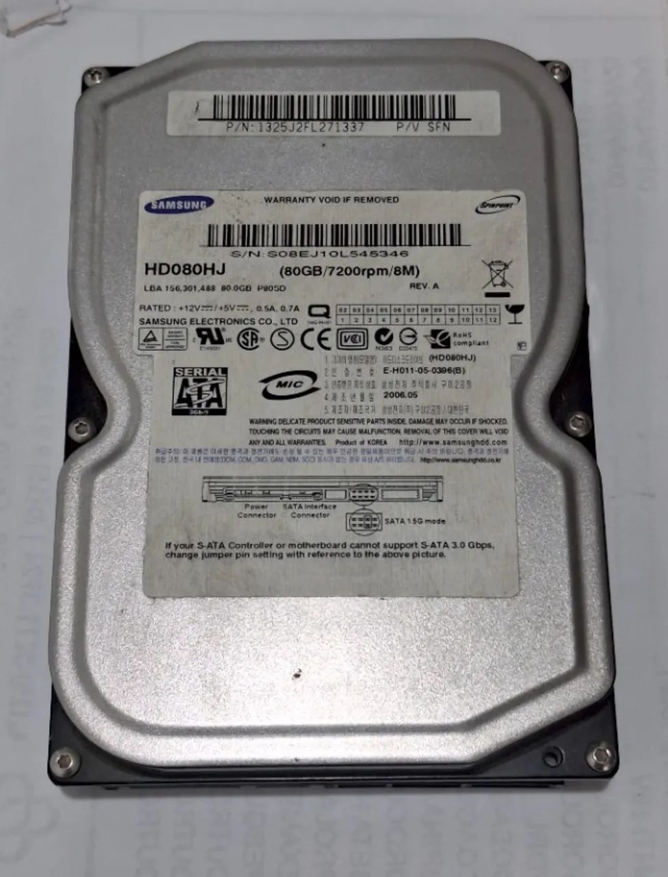 HD Sata Samsung 80GB