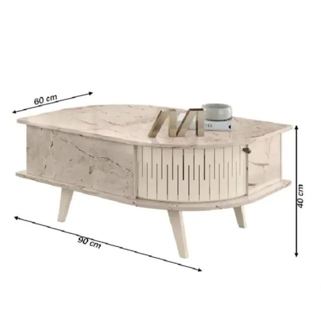 Promoção Mesa de Centro Off White - 23/4/26  - Foto 2