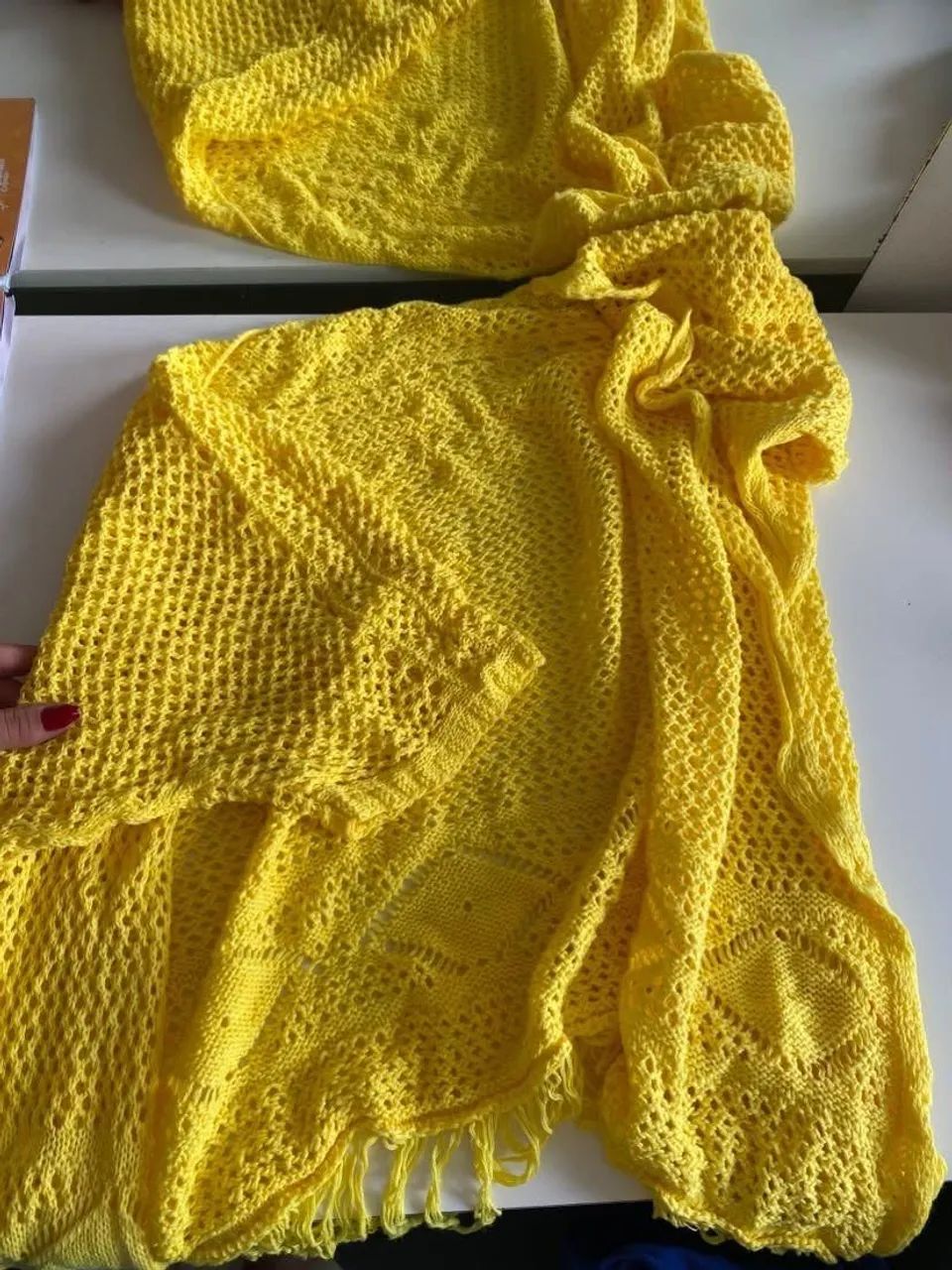 Cardigan tricôt amarelo  - Foto 3