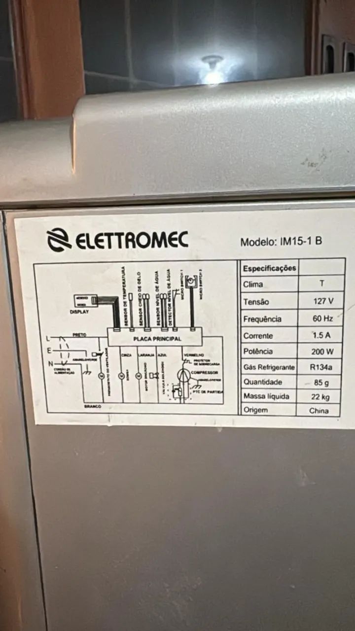 Máquina de gelo portátil Elettromec  - Foto 4