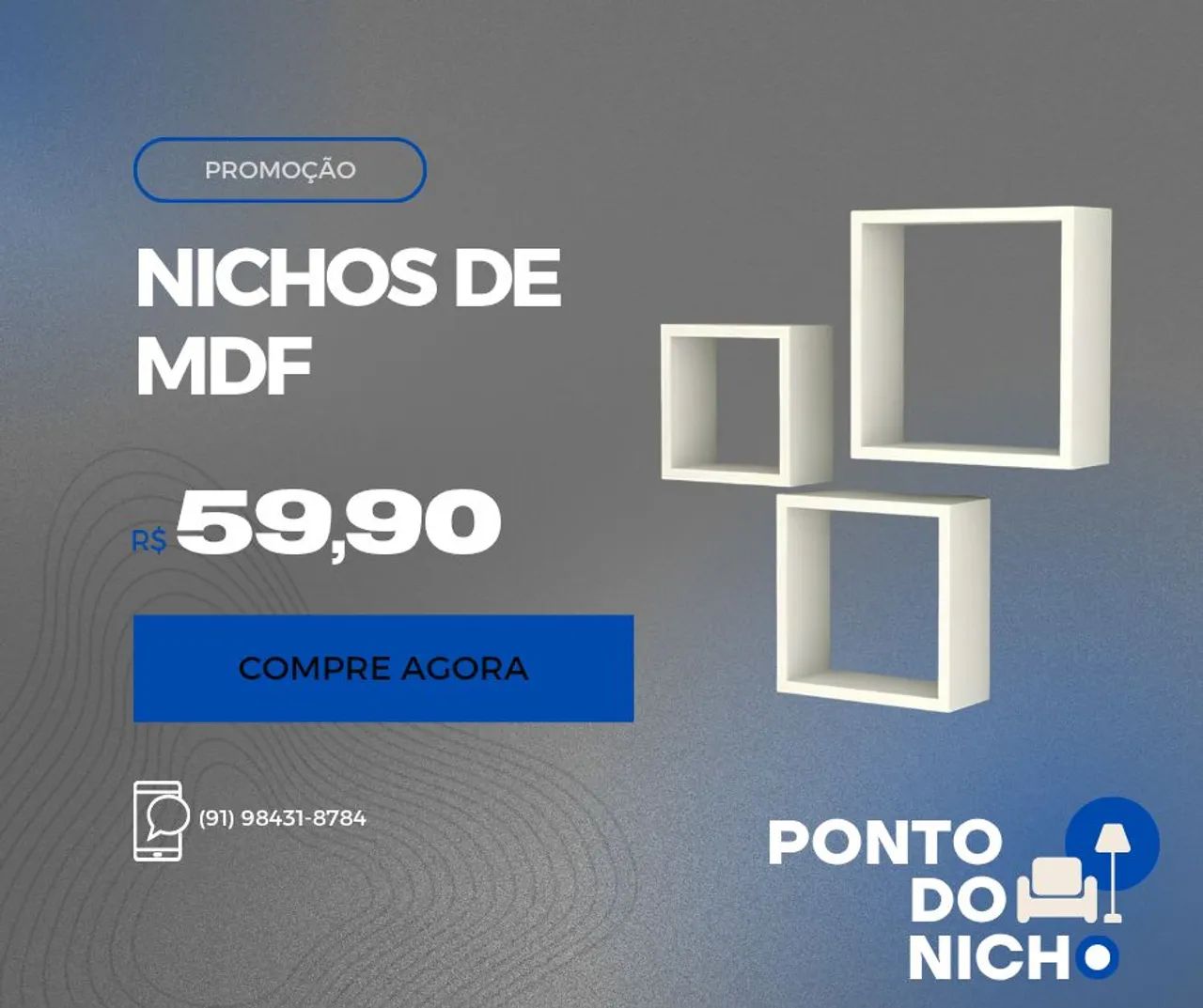 NICHO MDF MODERNO