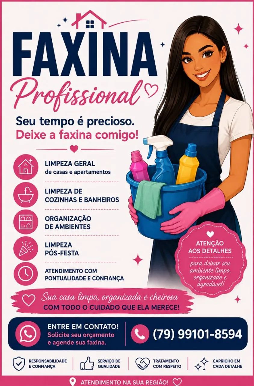 Faxina em Americana e região, agende já 