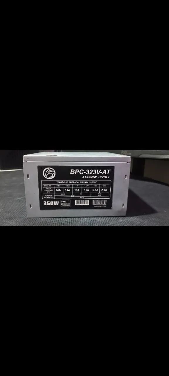 Fonte Brasil pc 350W (DEFEITO)
