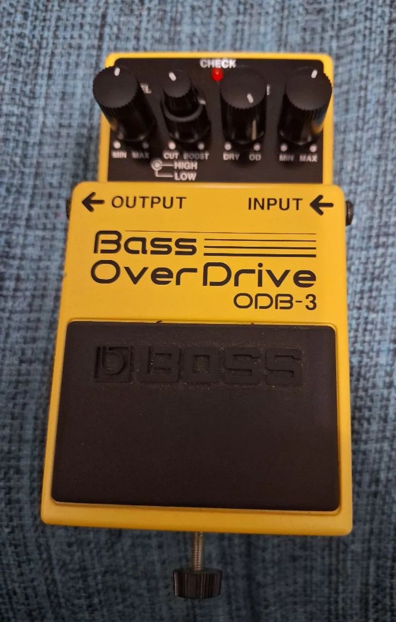 K*.様 BOSS Bass OverDrive ODB-3 Pedal Boss ODB-3 Bass OverDrive para Contrabaixo - Com Caixa