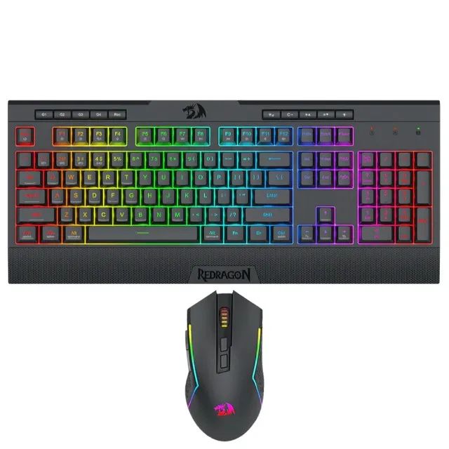 Kit Teclado e Mouse Gamer Redragron S151 Pro RGB Inglês - Foto 4