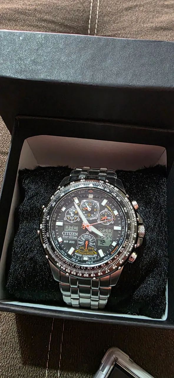 Vendo Relógio Citizen Eco-Drive SKYWALK funcionando perfeitamente todas funções 