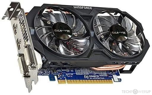 GIGABYTE GTX 750 Ti WindForce 2X OC