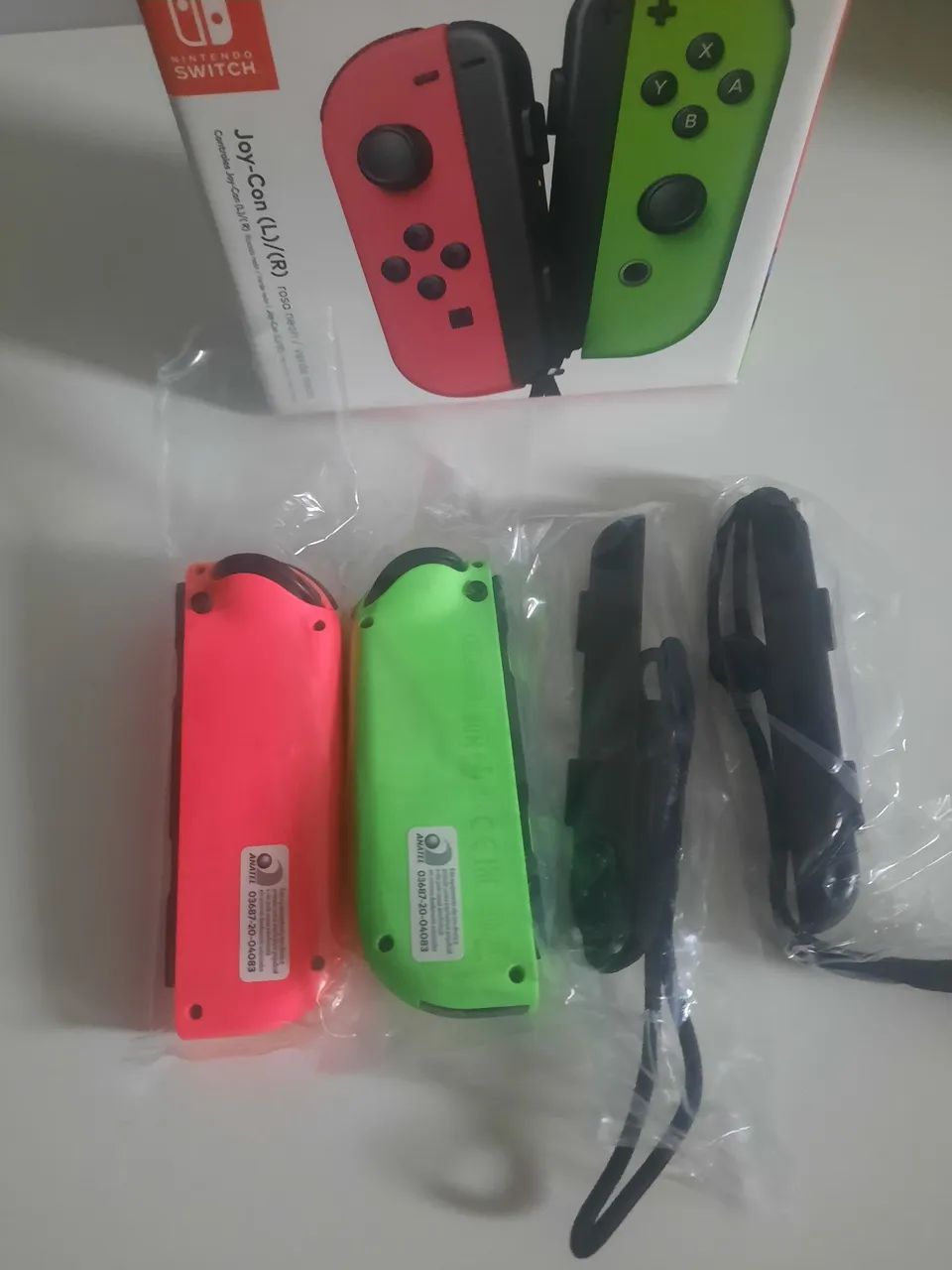 Controle Nintendo Switch, Joy-Con, verde e rosa original  - Foto 3