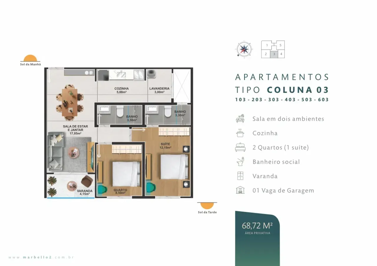 PLANTA 68m²