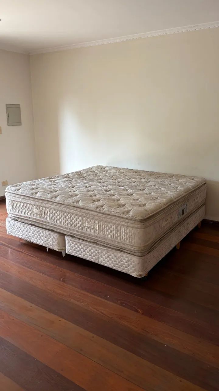 Cama Box King Size Ortobom + Colchão Super Double Pillow Top