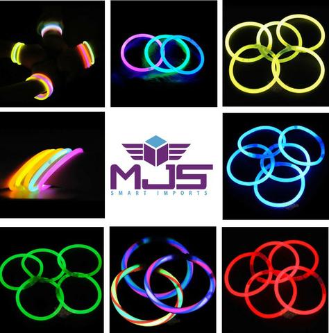 Pulseira neon kit com 100 peças coloridas - leia a descrição - Foto 2
