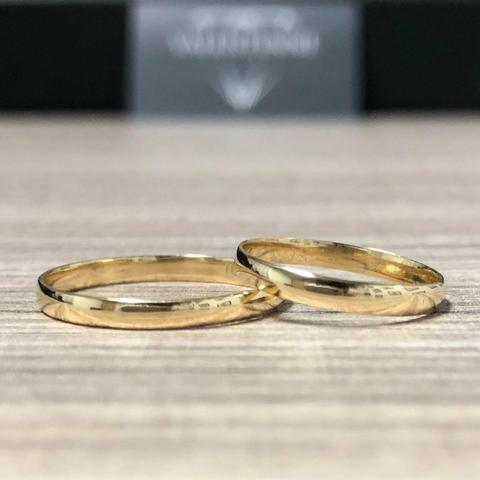 Par de aliança em ouro 18k - preço de fábrica