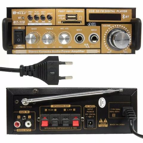 Mini modulo amplificador de som com Bluetooth