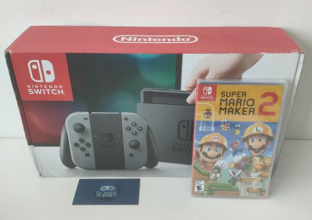 Nintendo Switch Novo + Jogo Super Mário Maker 2