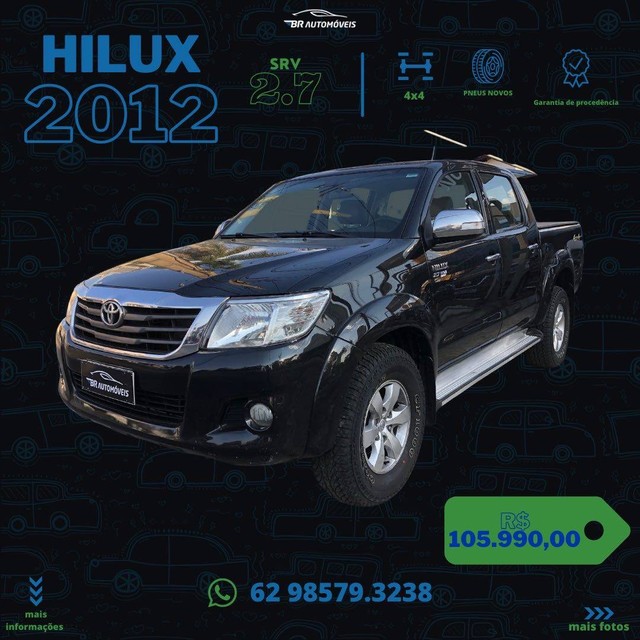 HILUX 2012/2013 2.7 SRV 4X4 CD 16V FLEX 4P AUTOMÁTICO