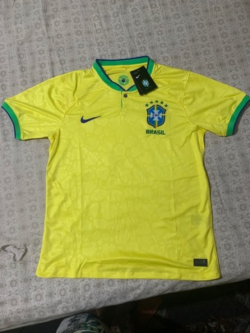 Camisa Seleção Brasileira I 22/23 Nike Copa | Amarela