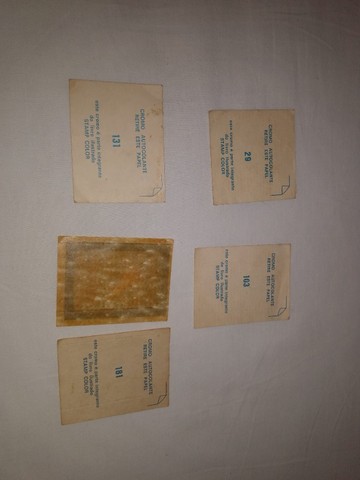 4 Figurinhas do Álbum Stamp Color 1983 raridade  - Foto 3