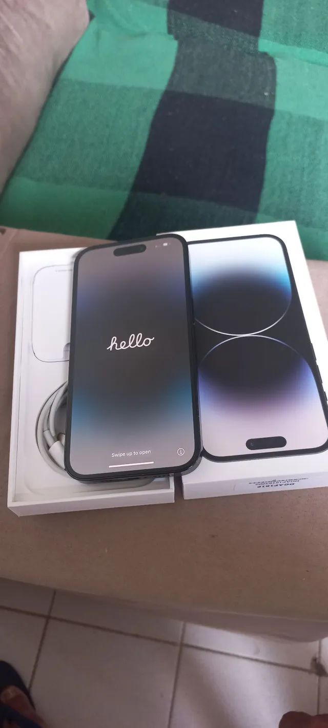 Iphone 14 pro 128gb preto completo bateria 100% - Foto 2