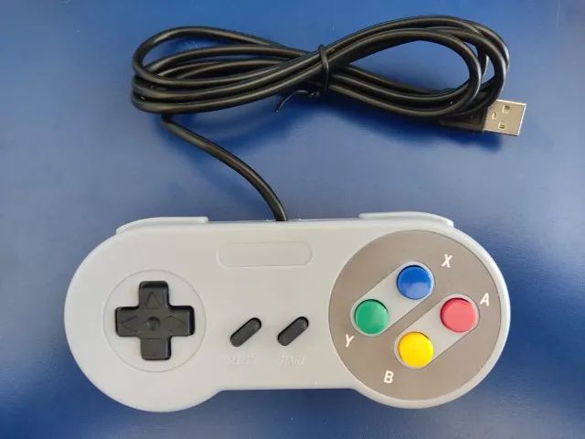 FGAMES NATAL - Controle Super Nintendo USB Snes Joystick Emulador