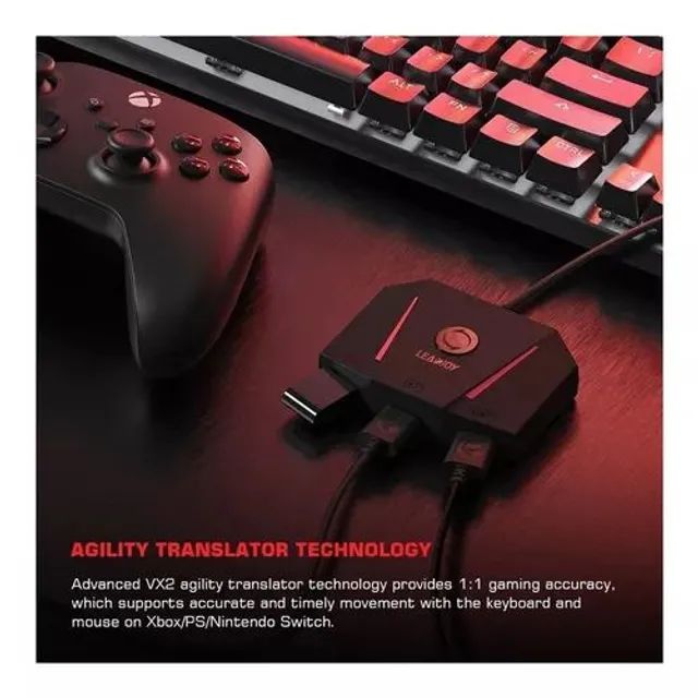 Teclado para Jogos GameSir VX2 + Mouse Gamer para PS4 / Xbox/Nintendo  Switch e PC