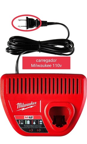 Carregador Milwaukee 12v M12 110v