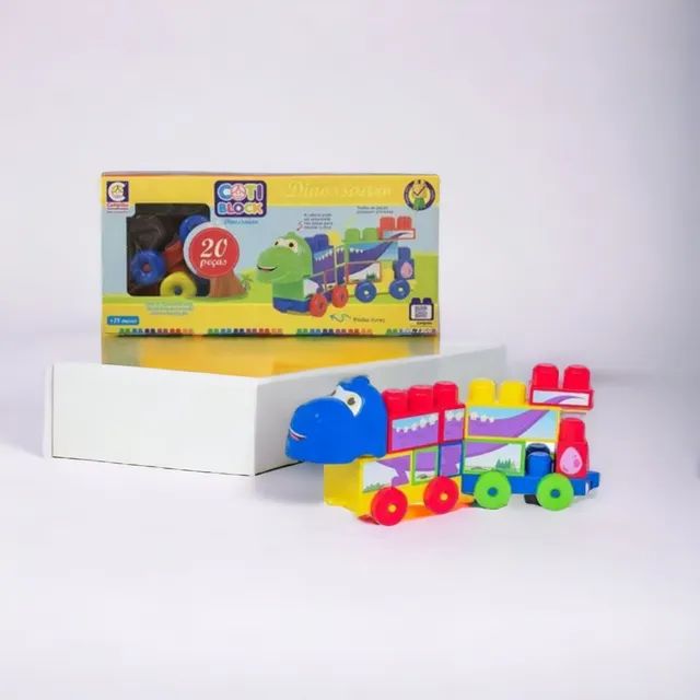 Blocos de Montar Dinossauro Kit 64 Peças Brinquedo Infantil - GGB  Brinquedos - Brinquedos de Montar e Desmontar - Magazine Luiza