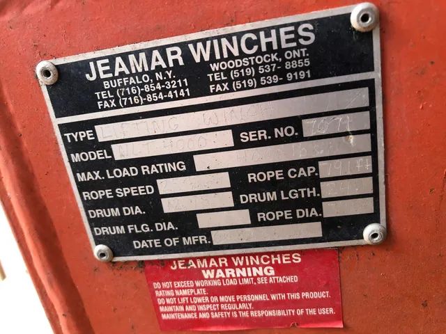 Guincho elétrico trifásico canadense para 2 toneladas  - Foto 4